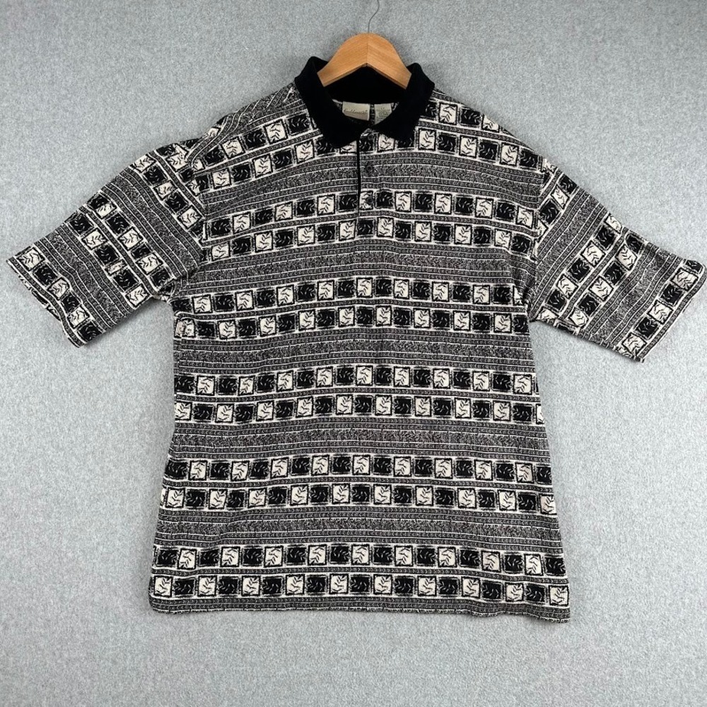 Vintage Fieldmaster Men's Polo Large‎ Tall Short Sleeve Shirt Golf Made in USA